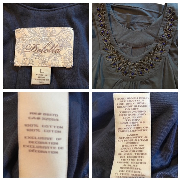 ANTHROPOLOGIE “Mythical Phoenix” Tank - Large - Picture 4 of 5